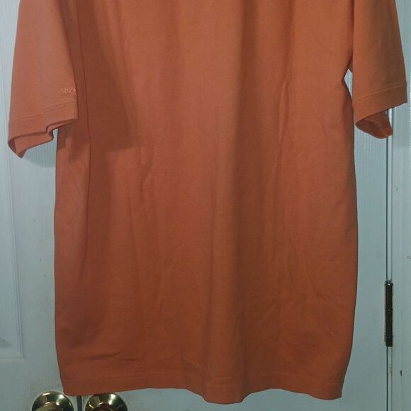 Woolrich men's orange polo casual shirt Sz M NWT - Picture 5 of 8